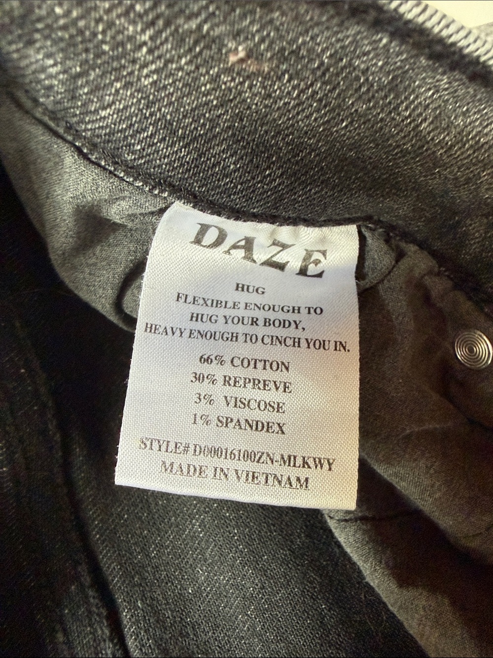 Daze Pleaser High-Rise Ankle Straight Leg Jeans, Faded Milky Way, Size 30 - Picture 8 of 13